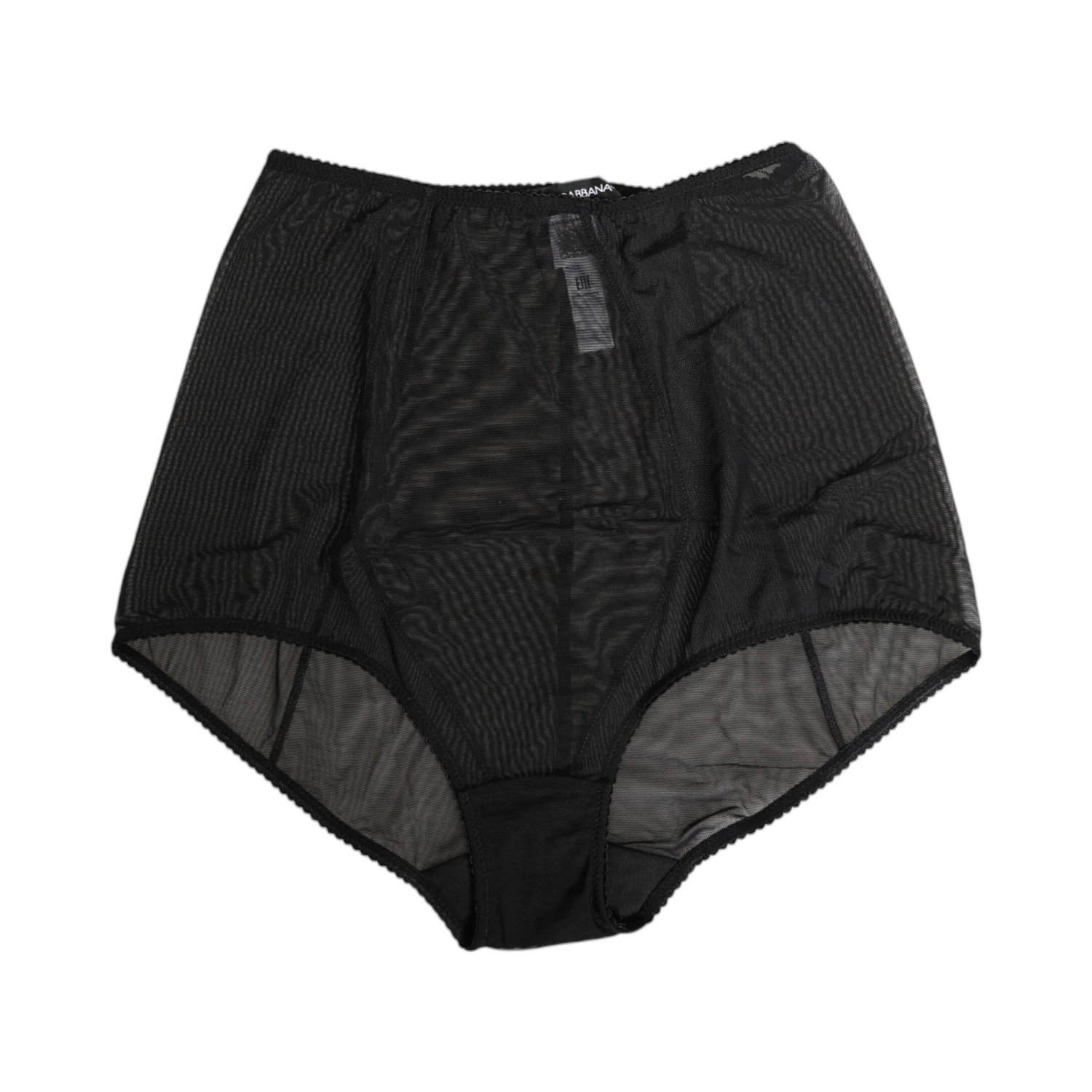 Black High Waist Mesh Sheer Shapewear Underwear