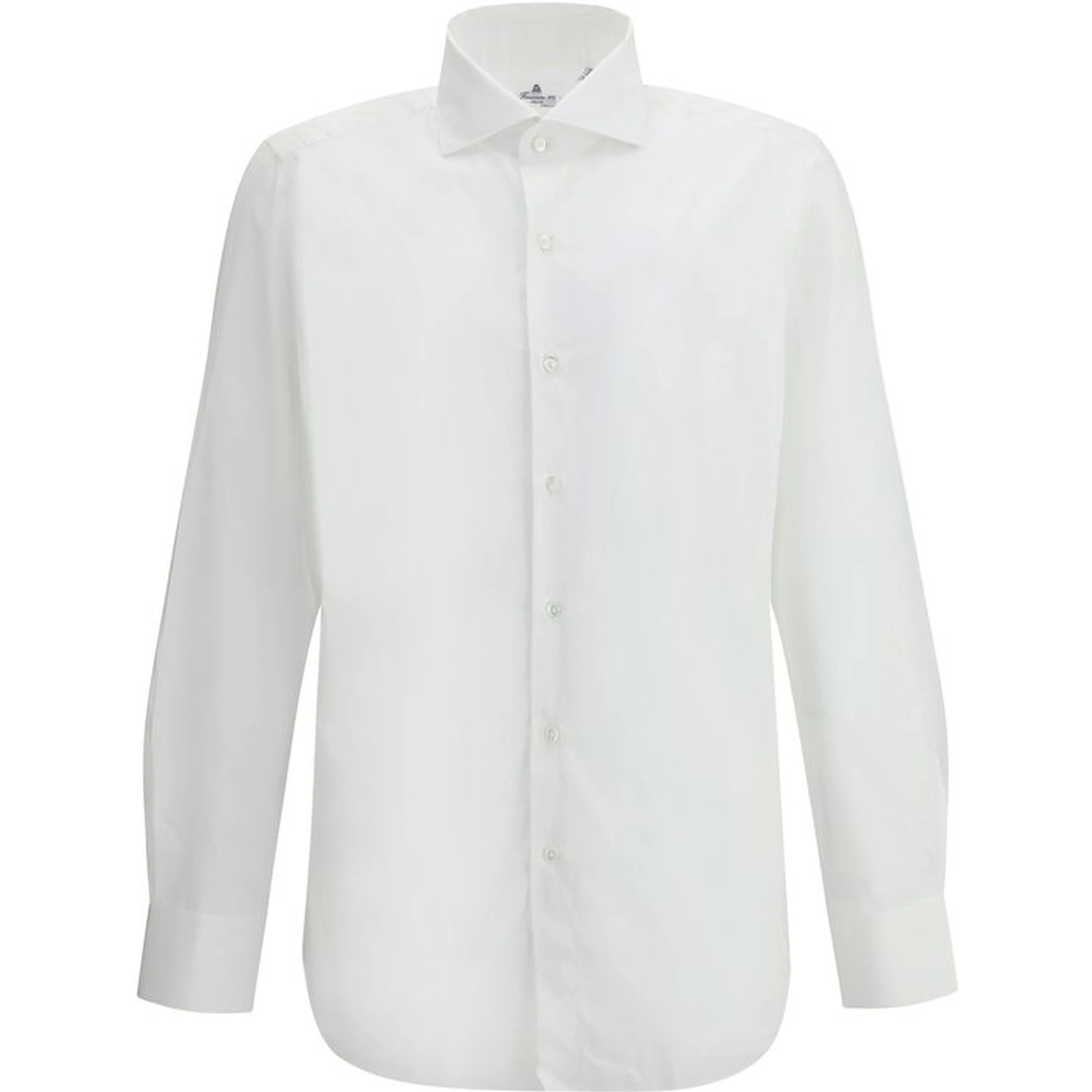 قميص أبيض من القطن