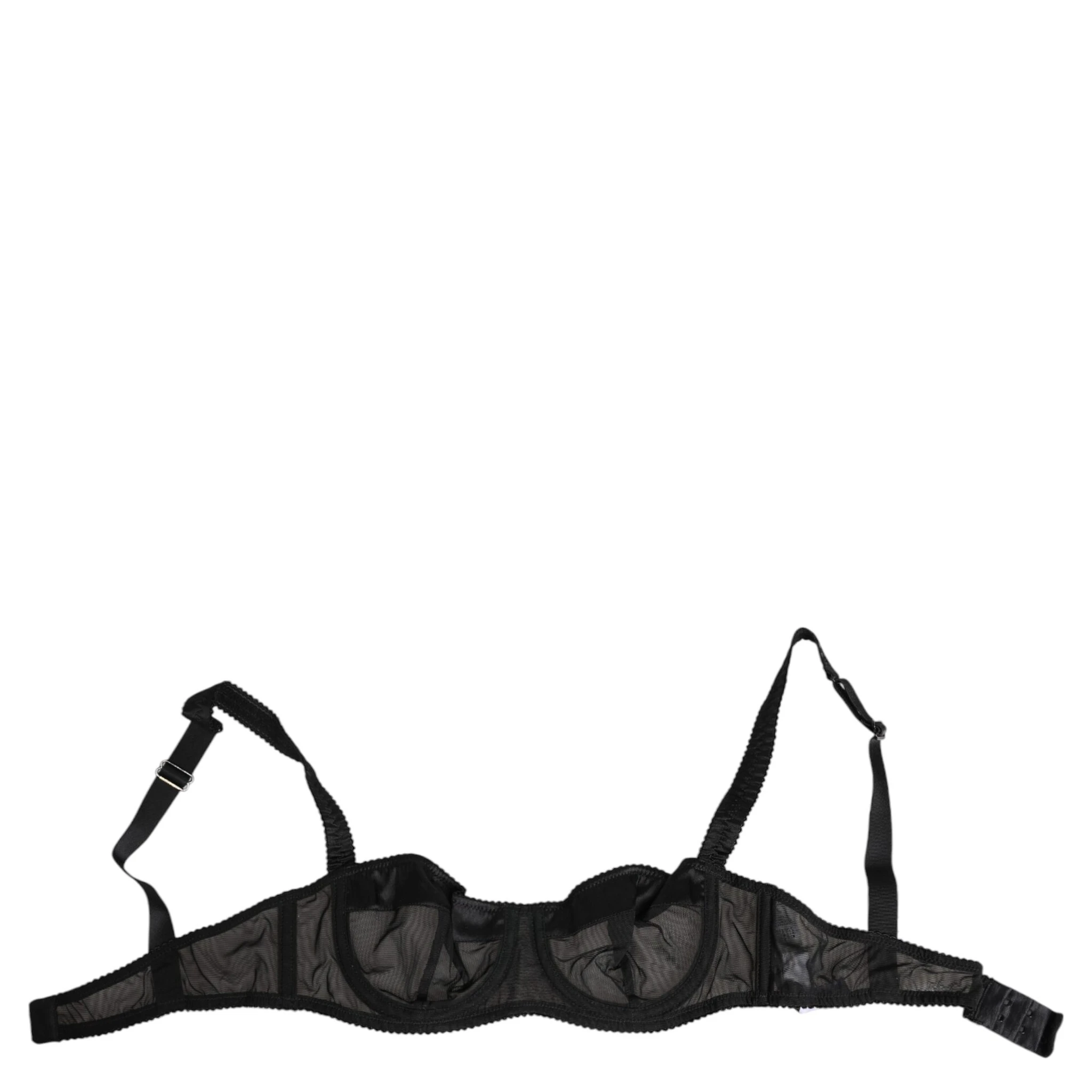 Black Sheer Mesh Underwire Bra  Underwear