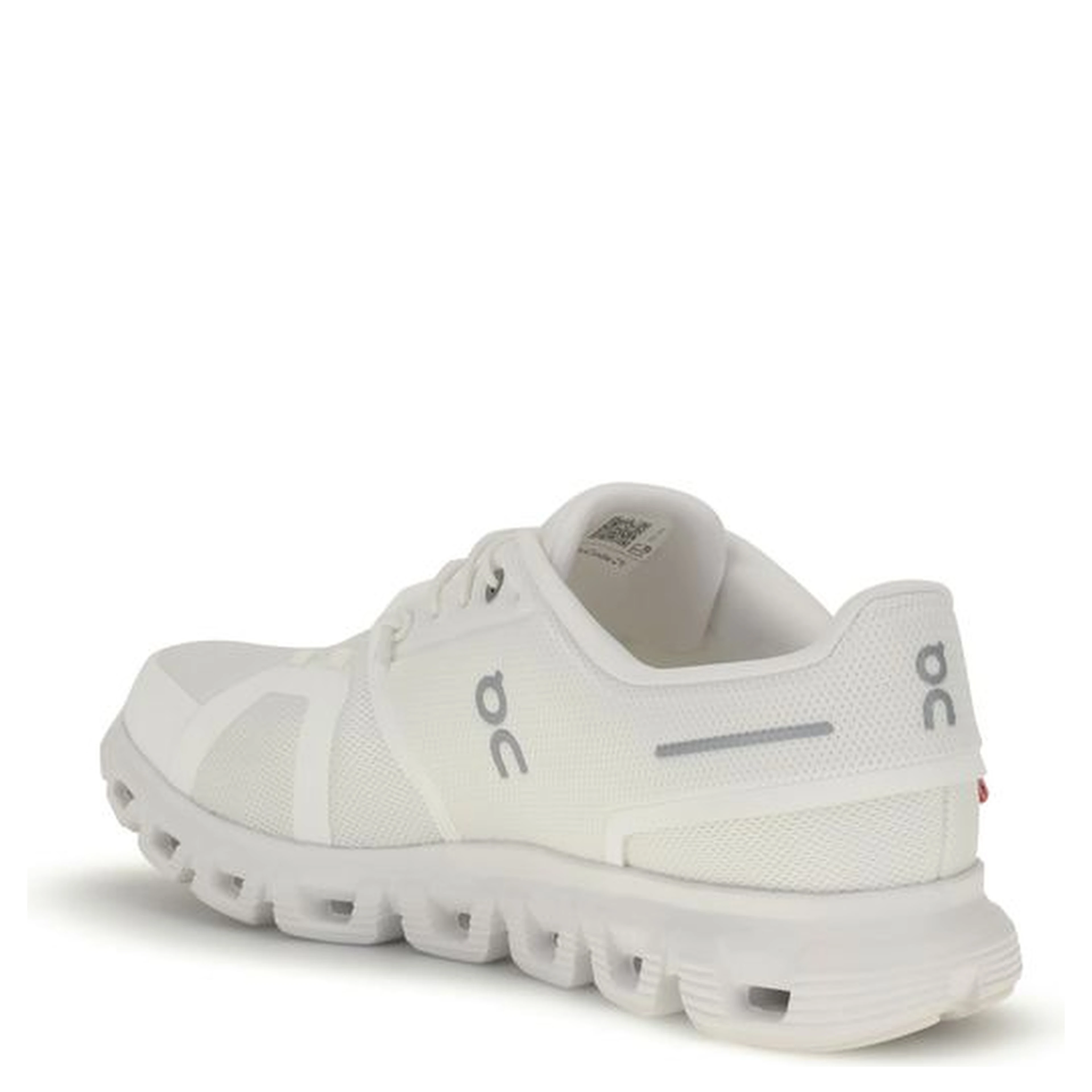 White Recycled Polyester Athletic Sneakers