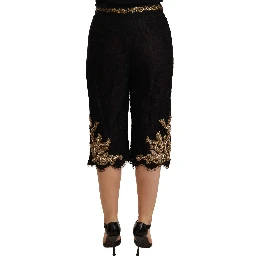 Black Lace Gold Baroque SPECIAL PIECE Shorts