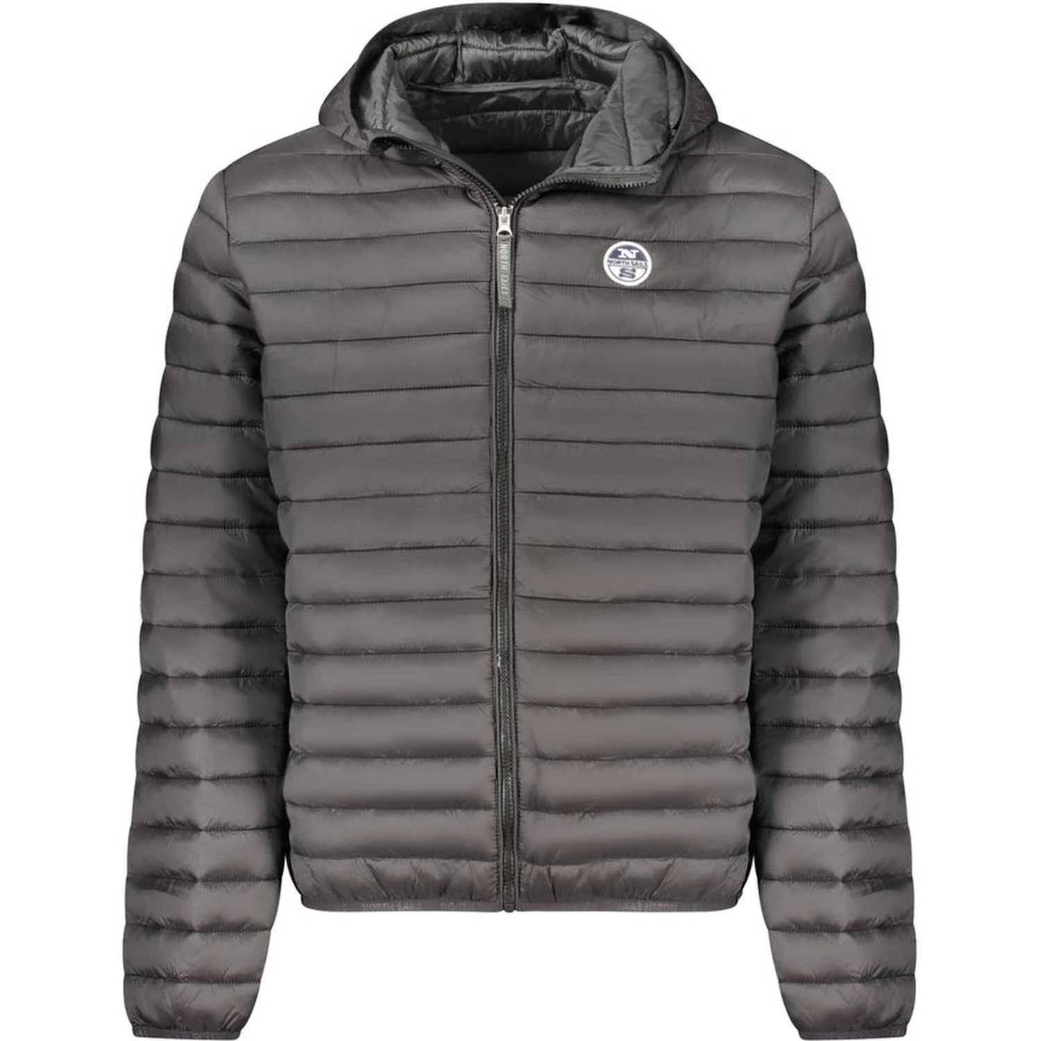 Black Polyester Men Jacket
