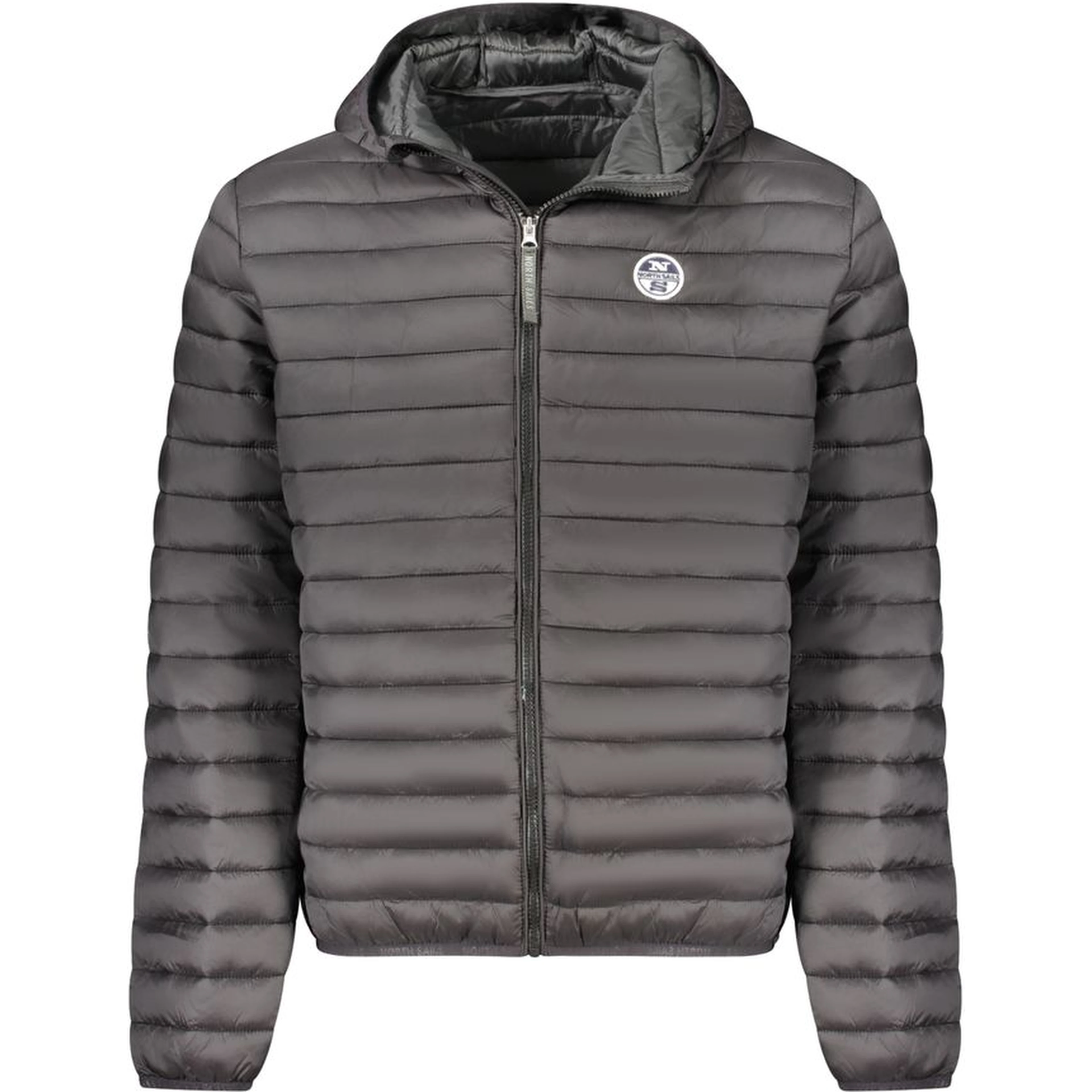 Black Polyester Men Jacket