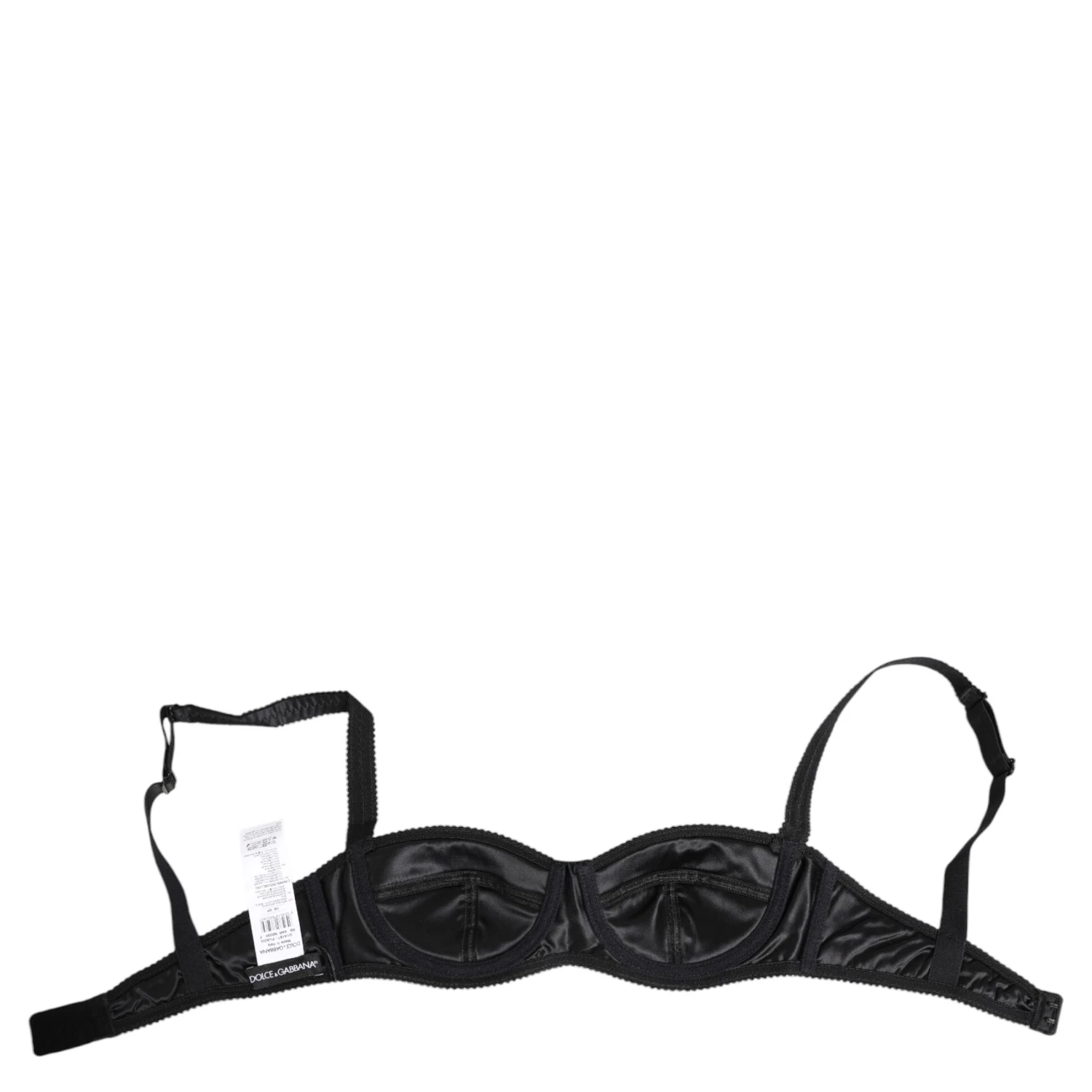 Black Silk Satin Wireless Lingerie Bra Underwear