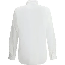 قميص أبيض من القطن