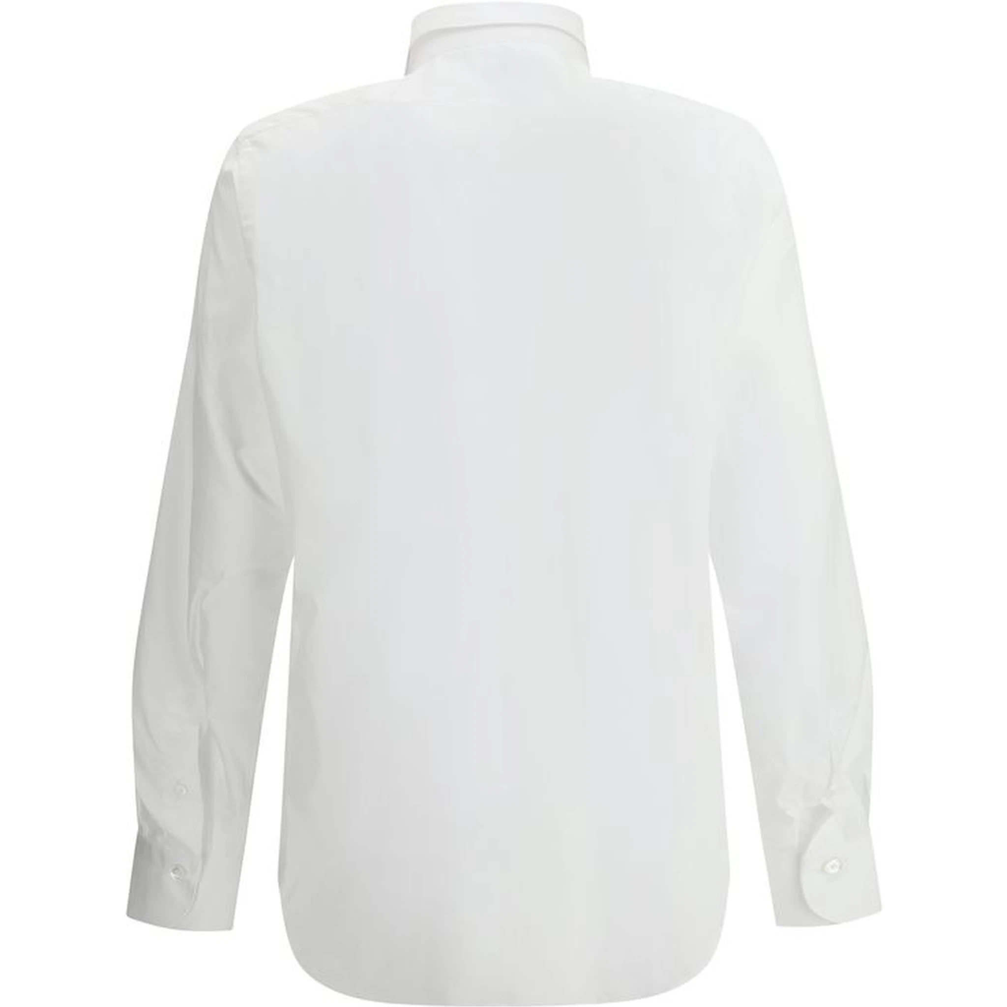 قميص أبيض من القطن