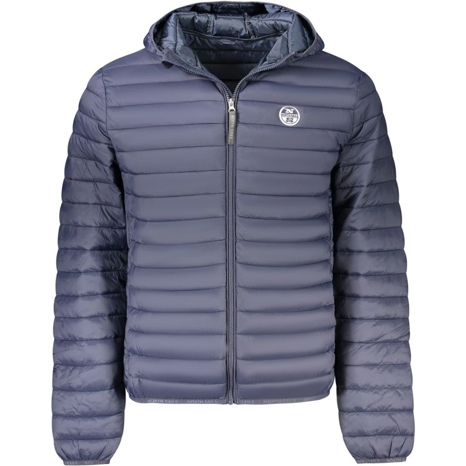 Blue Polyester Men Jacket