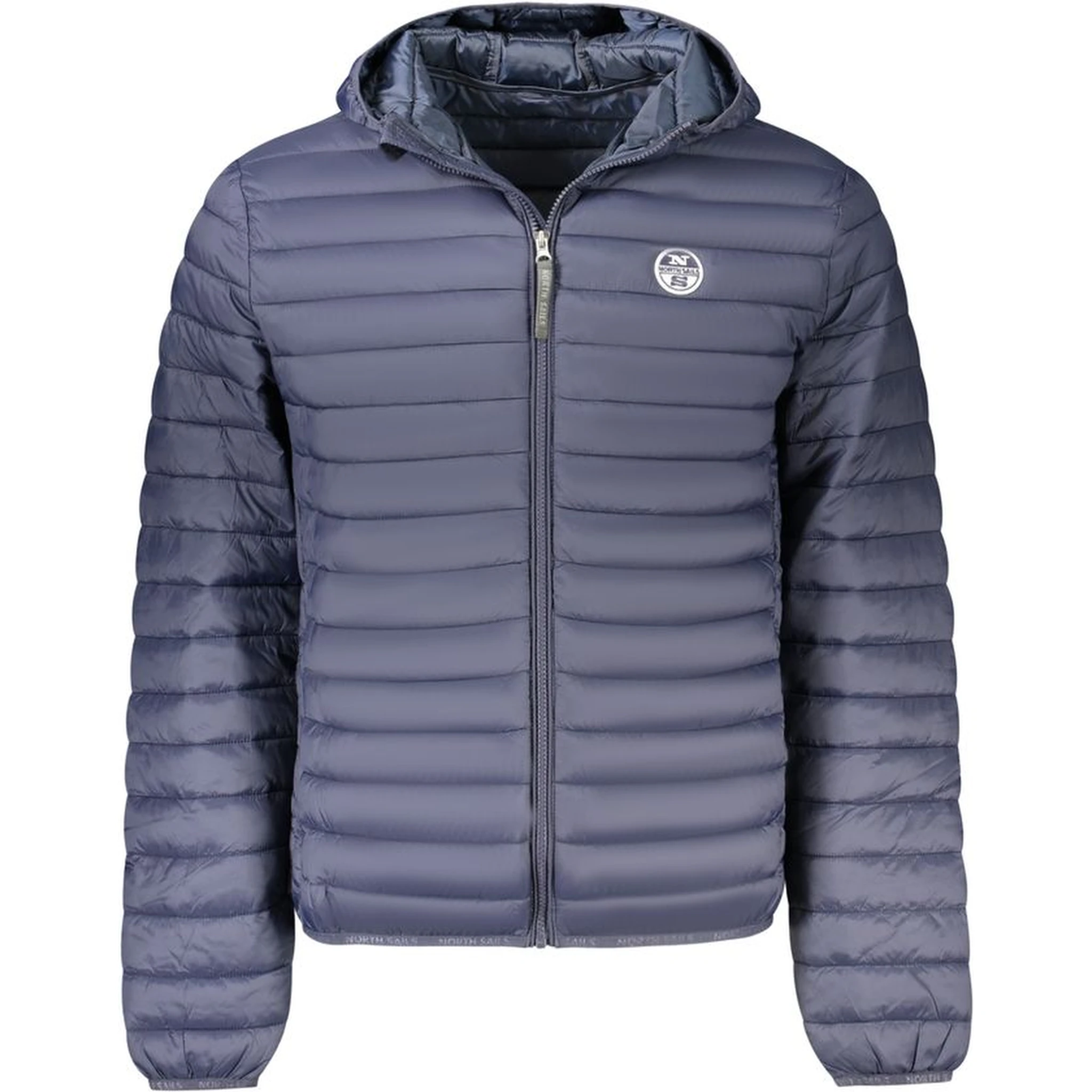 Blue Polyester Men Jacket