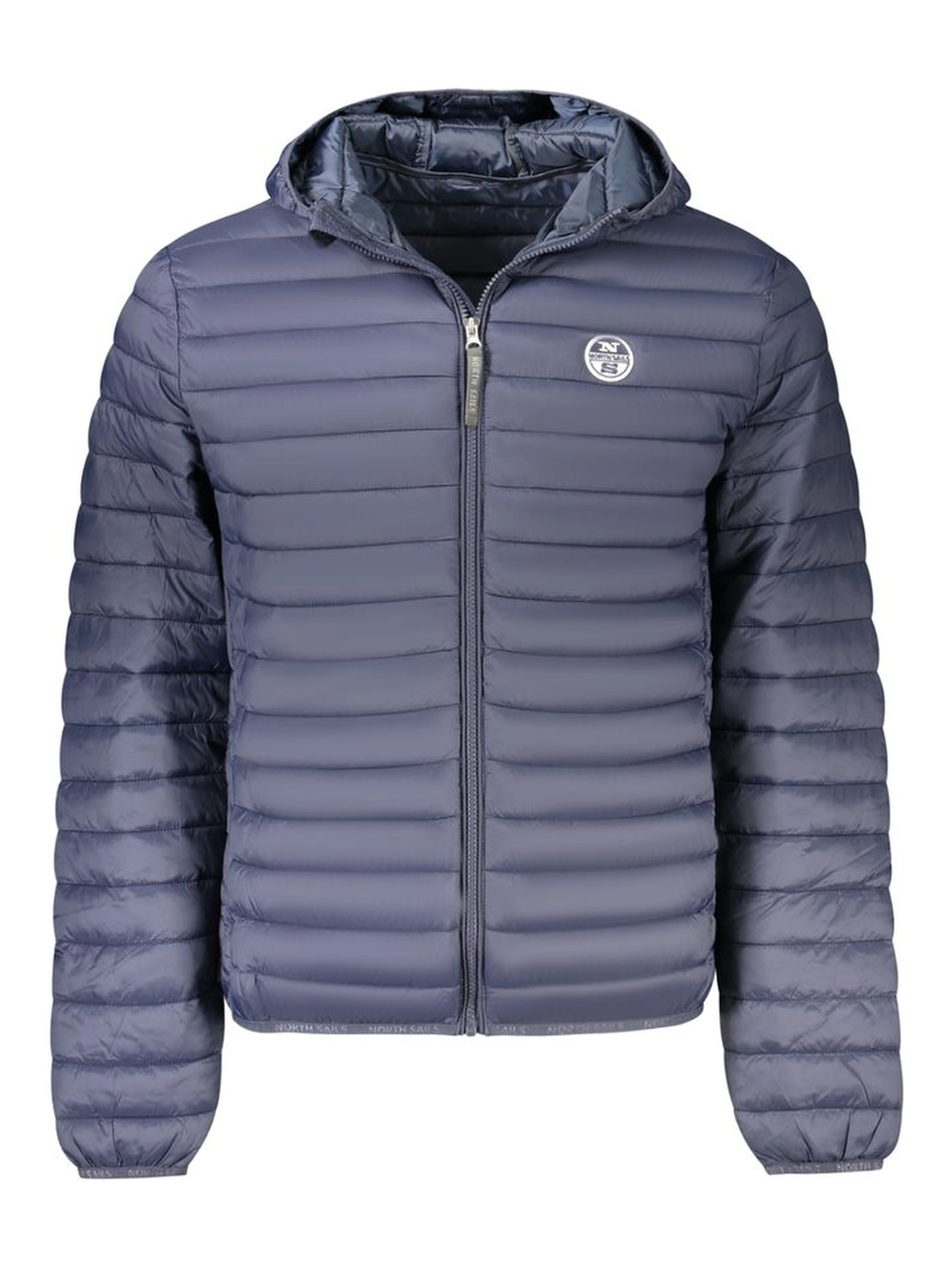 Blue Polyester Men Jacket