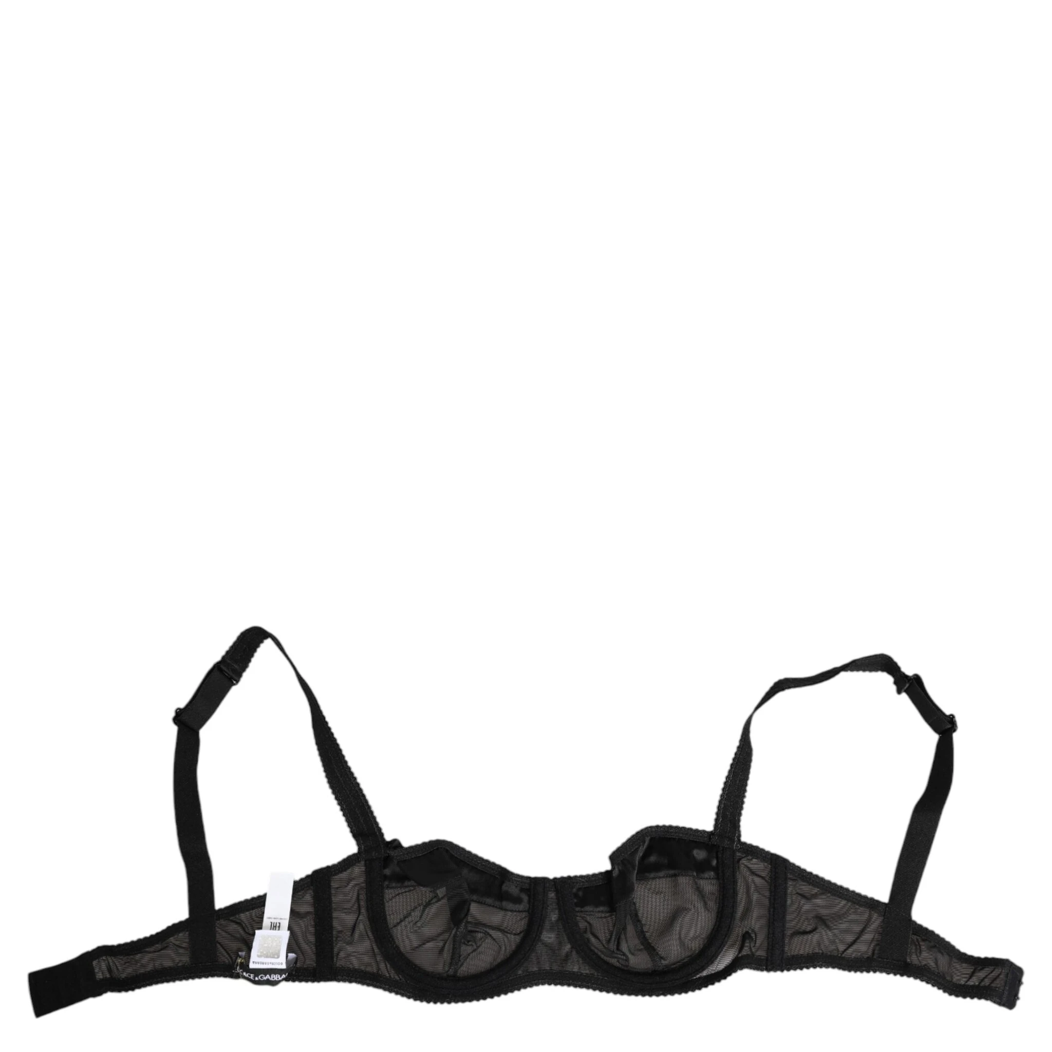 Black Sheer Mesh Underwire Bra  Underwear