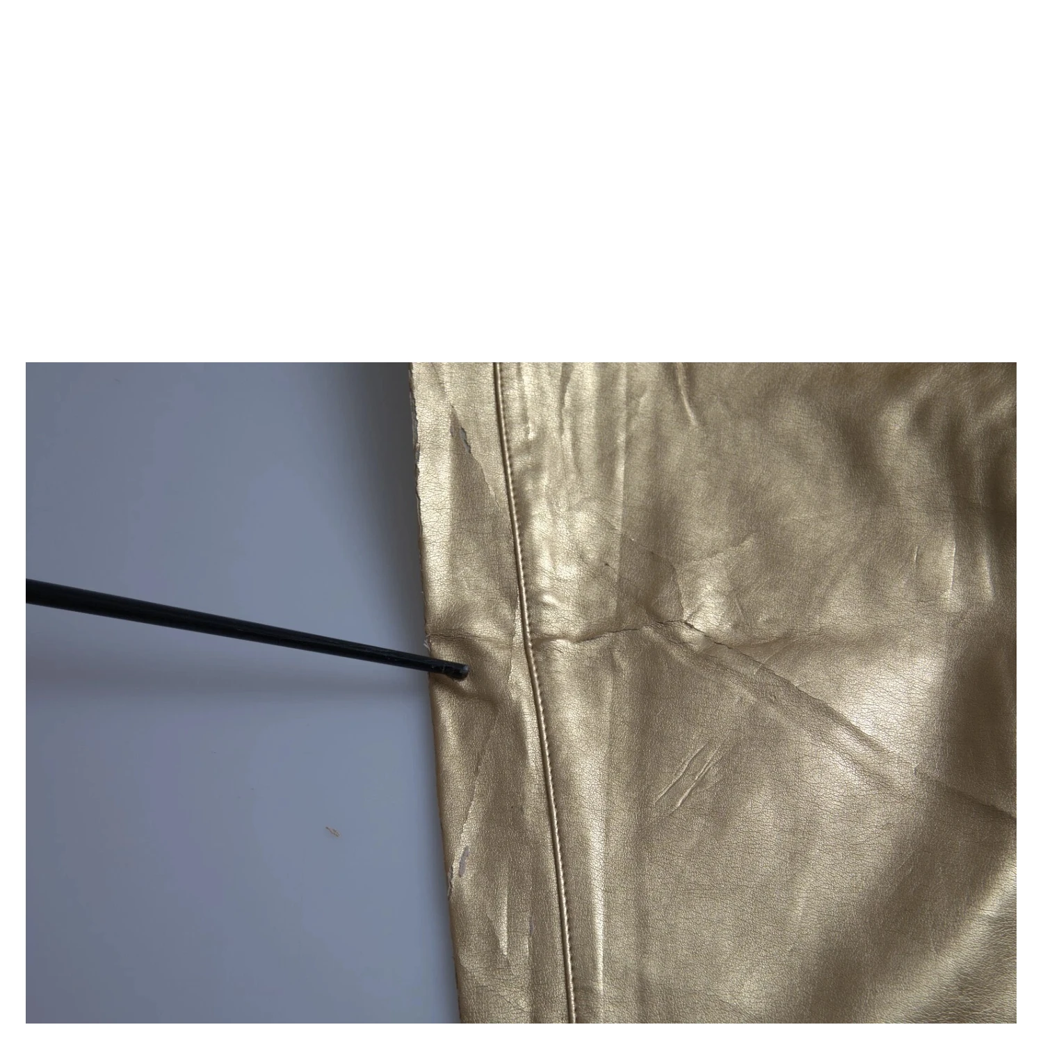 Gold High Waist Skinny Women Metallic Pants