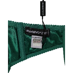 Green Satin Semi-Padded Underwire Musk Underwear