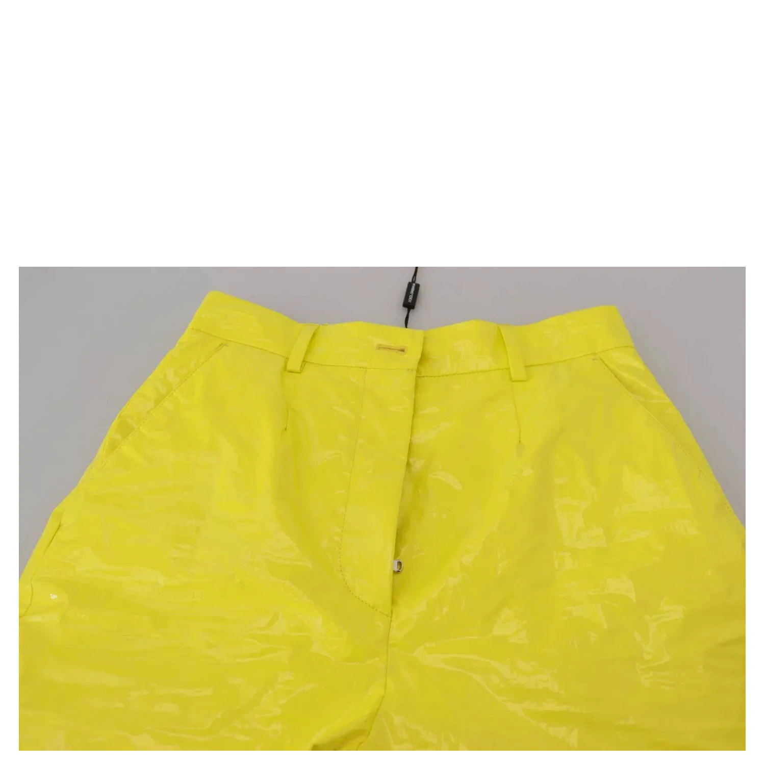 Yellow High Waist Skinny Women Trouser Pants