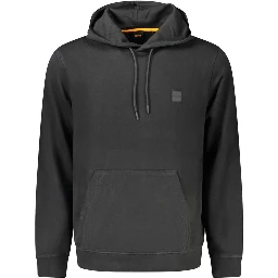Black Cotton Sweatshirt
