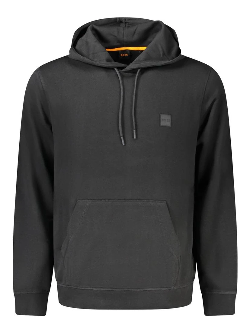 Black Cotton Sweatshirt