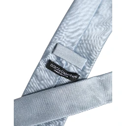 Light Blue Solid Silk Adjustable Necktie Tie