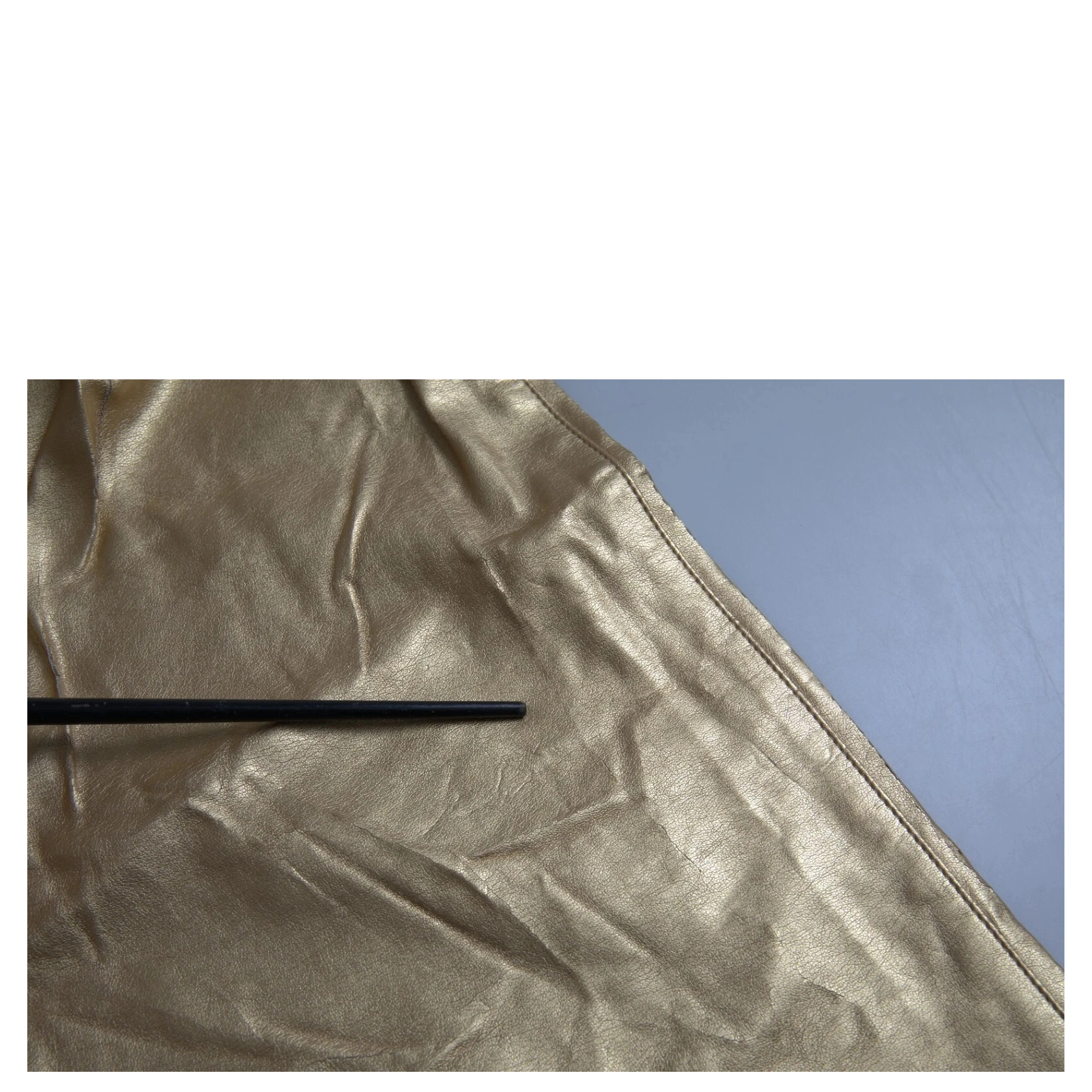 Gold High Waist Skinny Women Metallic Pants