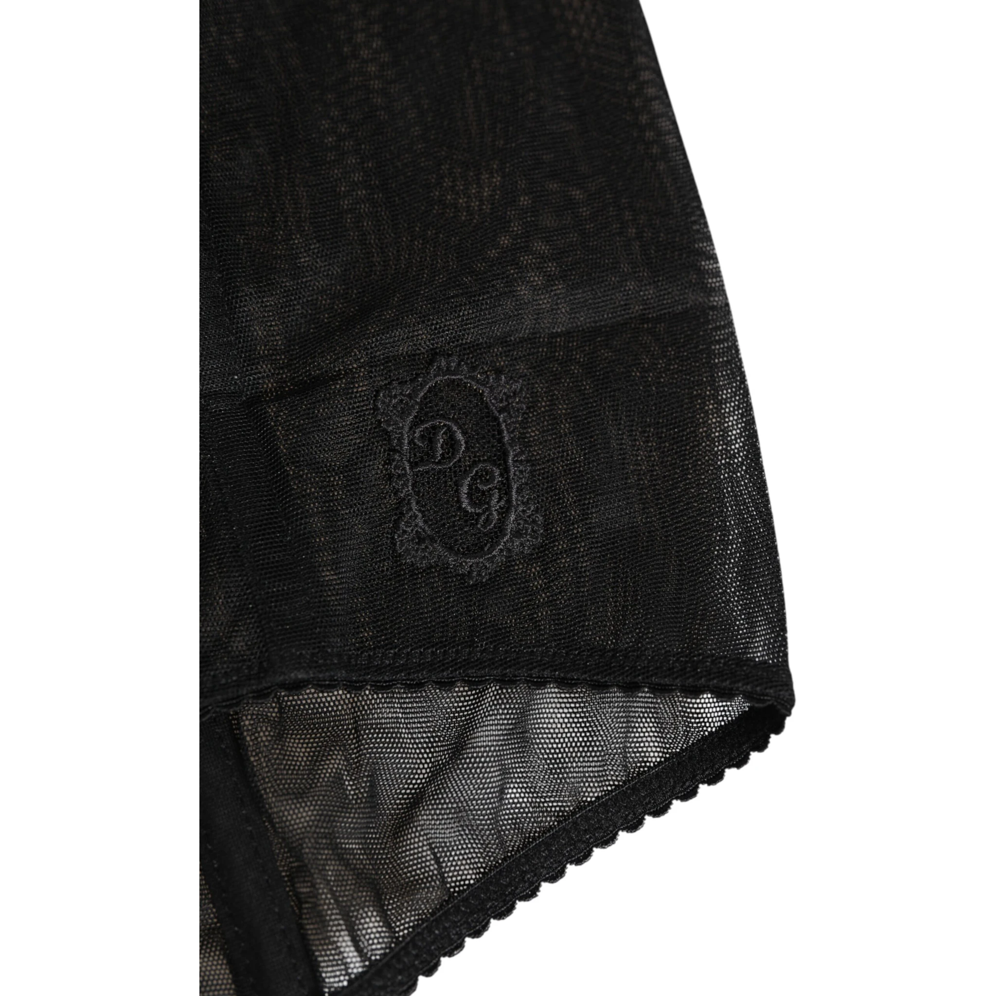 Black High Waist Mesh Sheer Shapewear Underwear