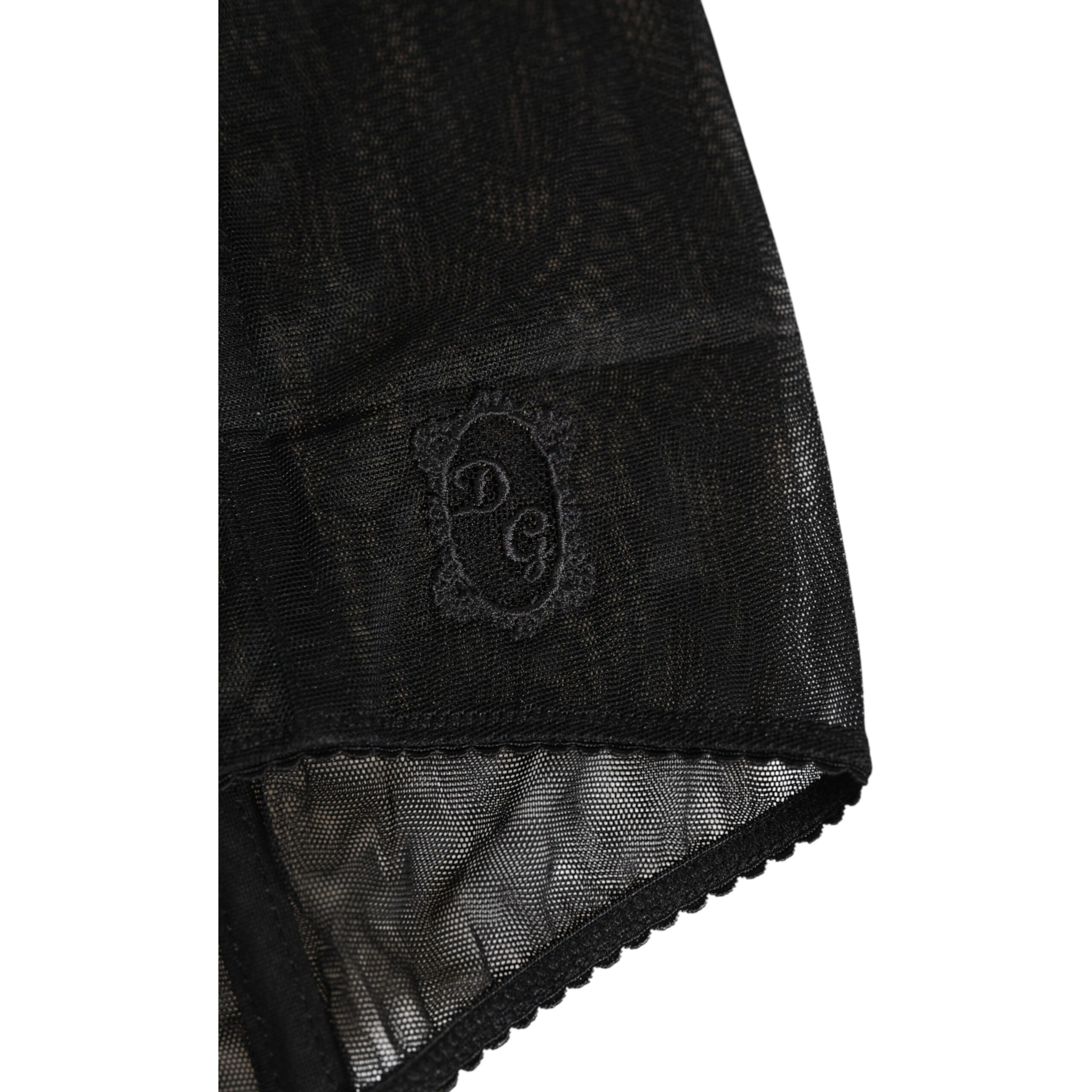 Black High Waist Mesh Sheer Shapewear Underwear