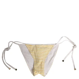 White Yellow Stripe Tie Side Logo Underwear
