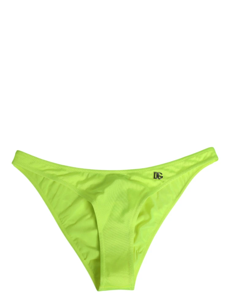 Neon Green DG Logo Swim Briefs Women Underwear
