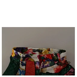 Multicolor Patchwork Jacquard High Waist Pants