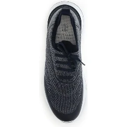 Gray Cotton Athletic Sneakers