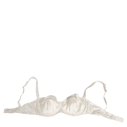 White Silk Satin Balconnet Lingerie Bra Underwear