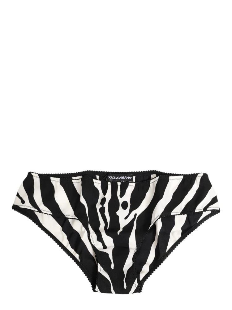 Black White Zebra Print Slip Briefs Underwear alternative