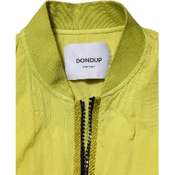 Yellow Polyamide Zipper Bomber Women’s Jacket