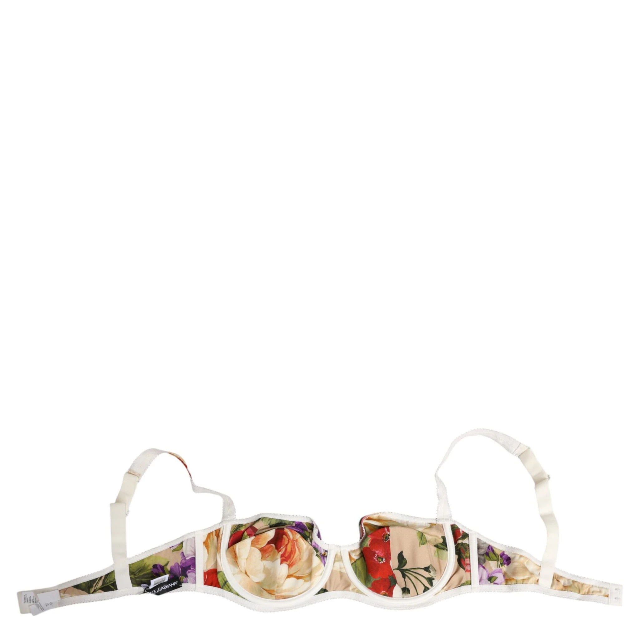 Floral Print Semi Padded Balconette Bra Underwear