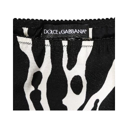 Black White Zebra Print Slip Briefs Underwear