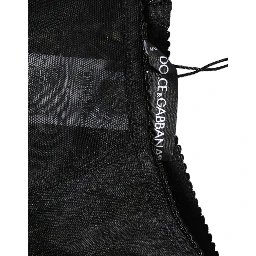Black High Waist Mesh Sheer Shapewear Underwear