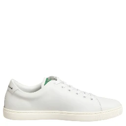 White Leather Rose Embroidery Low-Top  Shoes
