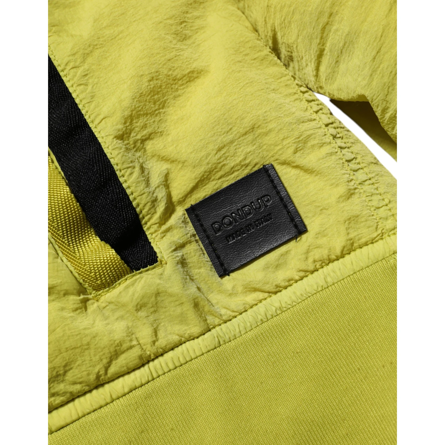 Yellow Polyamide Zipper Bomber Women’s Jacket