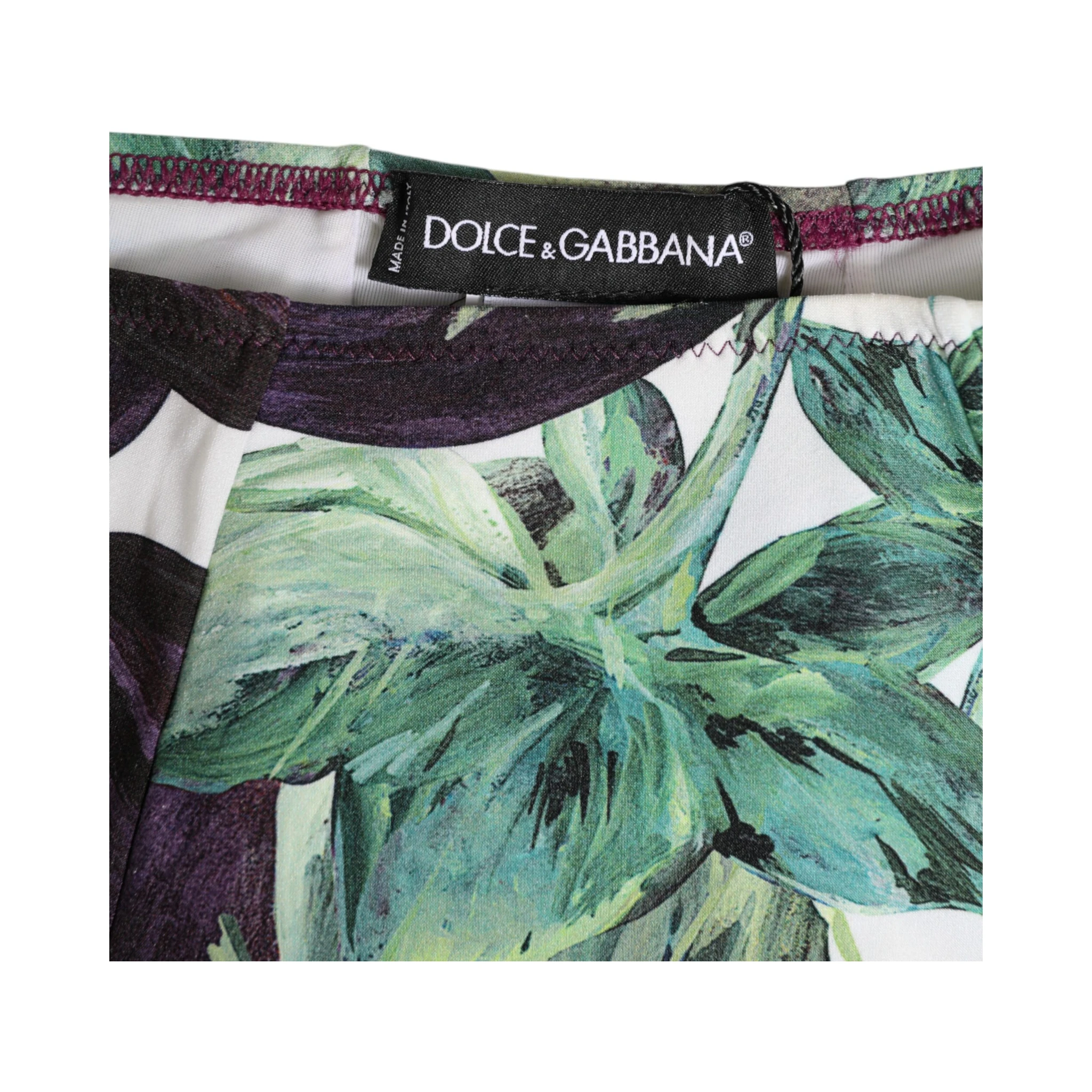 Eggplant Print High-Waist Briefs Underwear