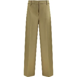 Green Polyester Dress Pants