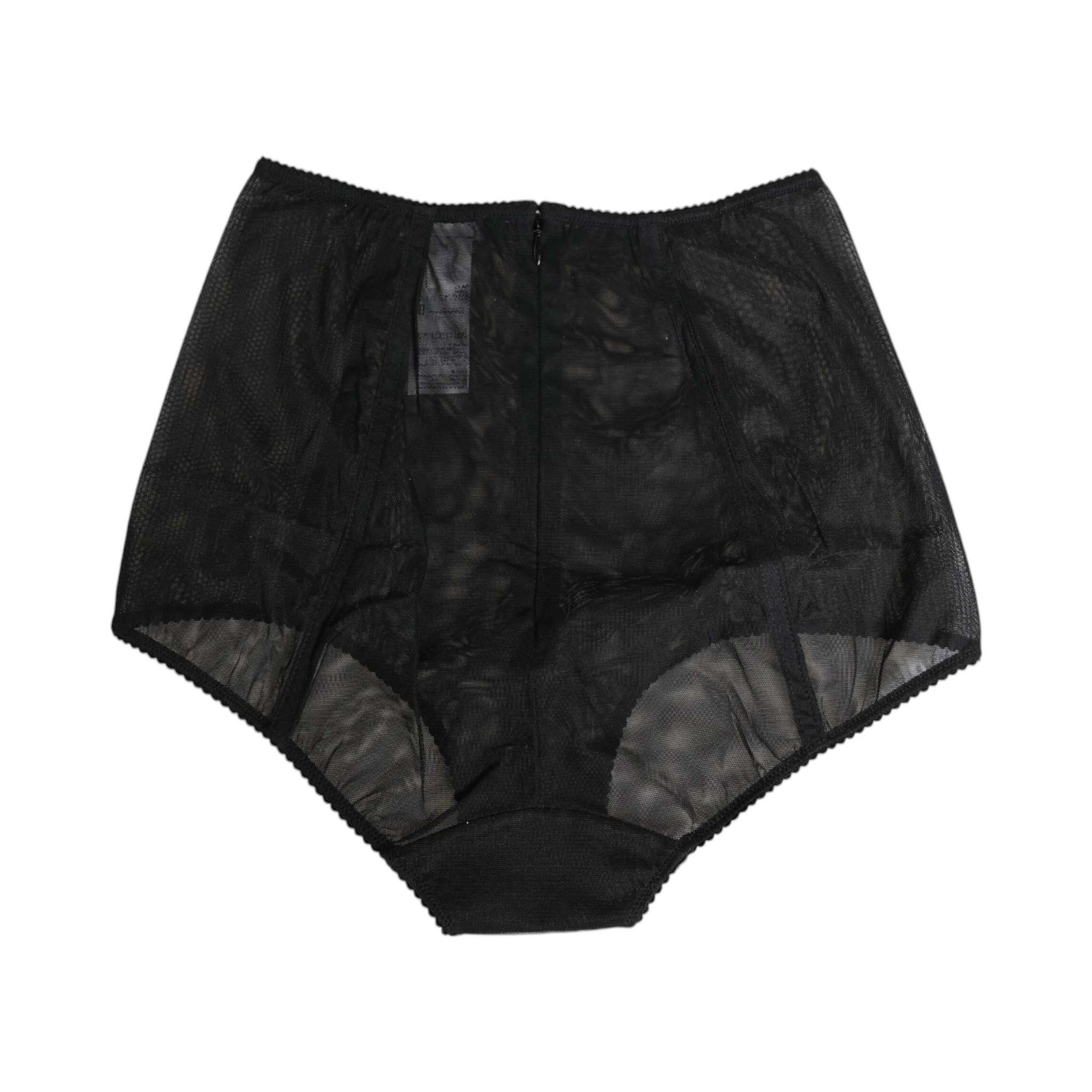 Black High Waist Mesh Sheer Shapewear Underwear