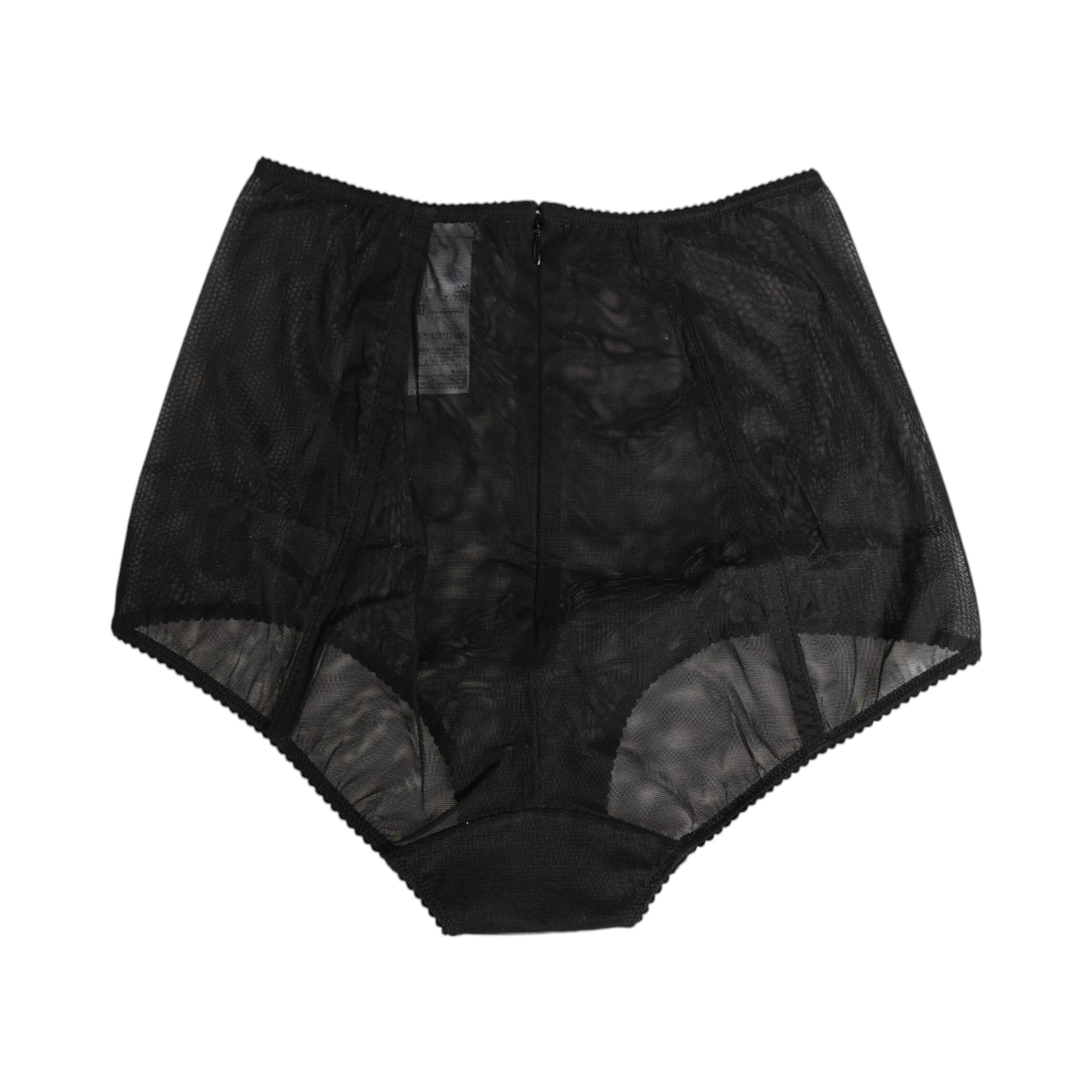 Black High Waist Mesh Sheer Shapewear Underwear