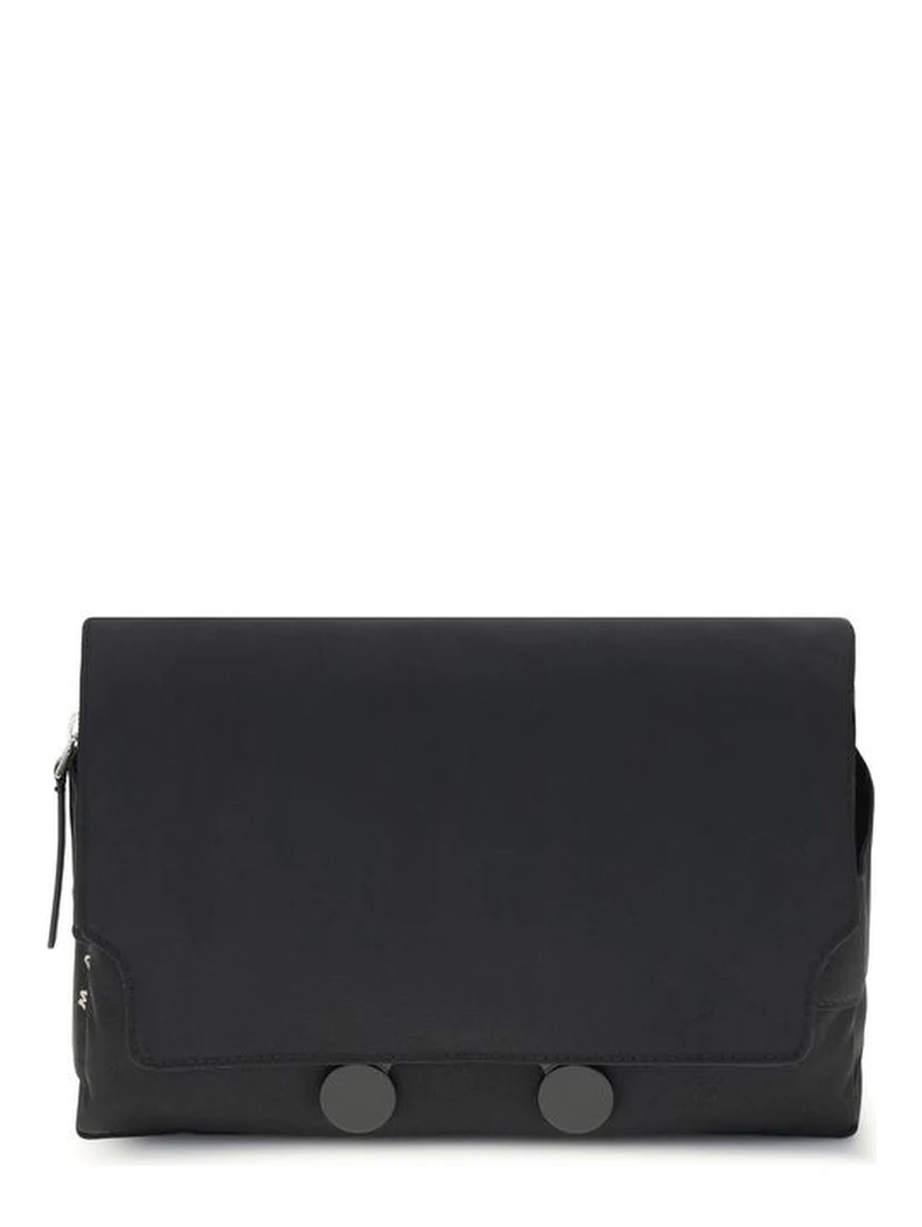 Black Polyamide Clutch Bag