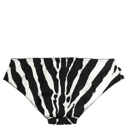 Black White Zebra Print Slip Briefs Underwear