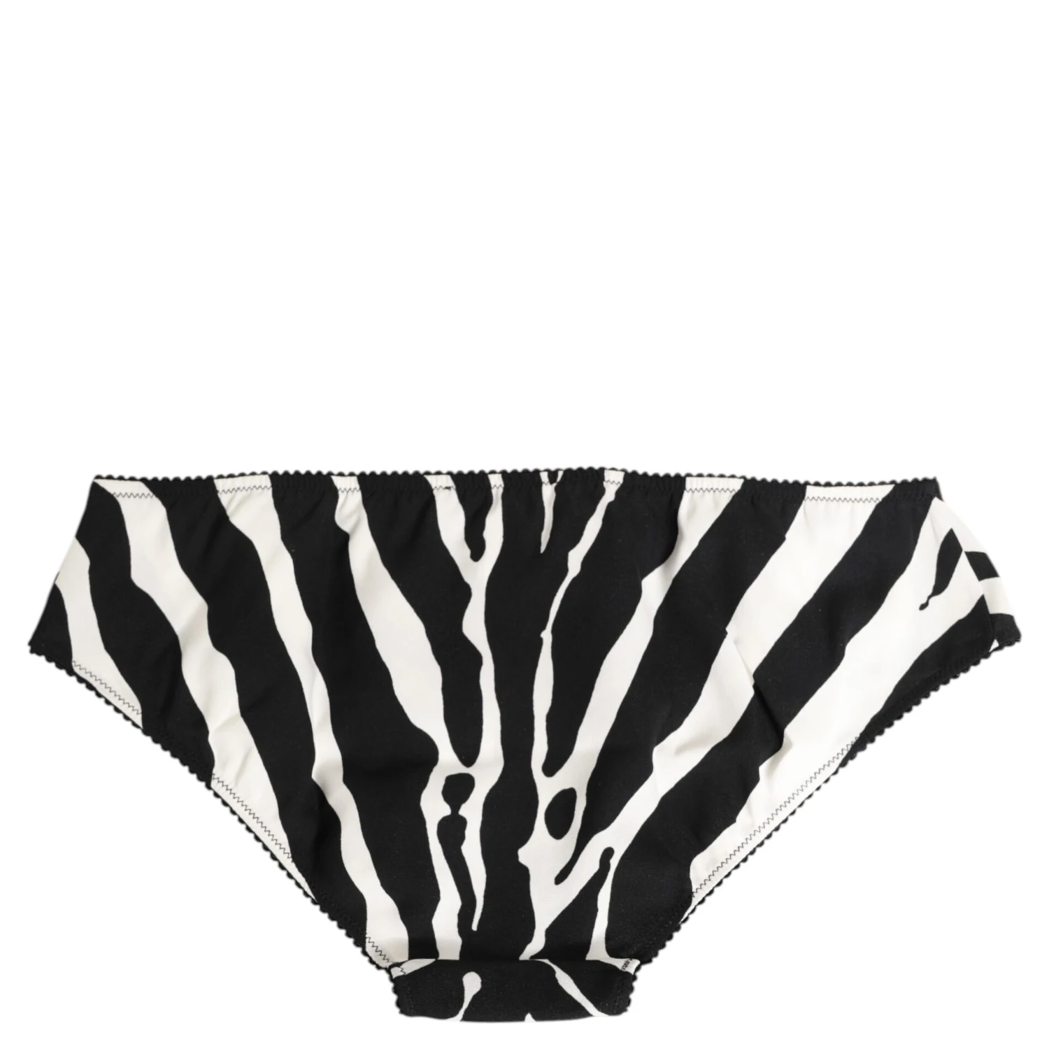 Black White Zebra Print Slip Briefs Underwear