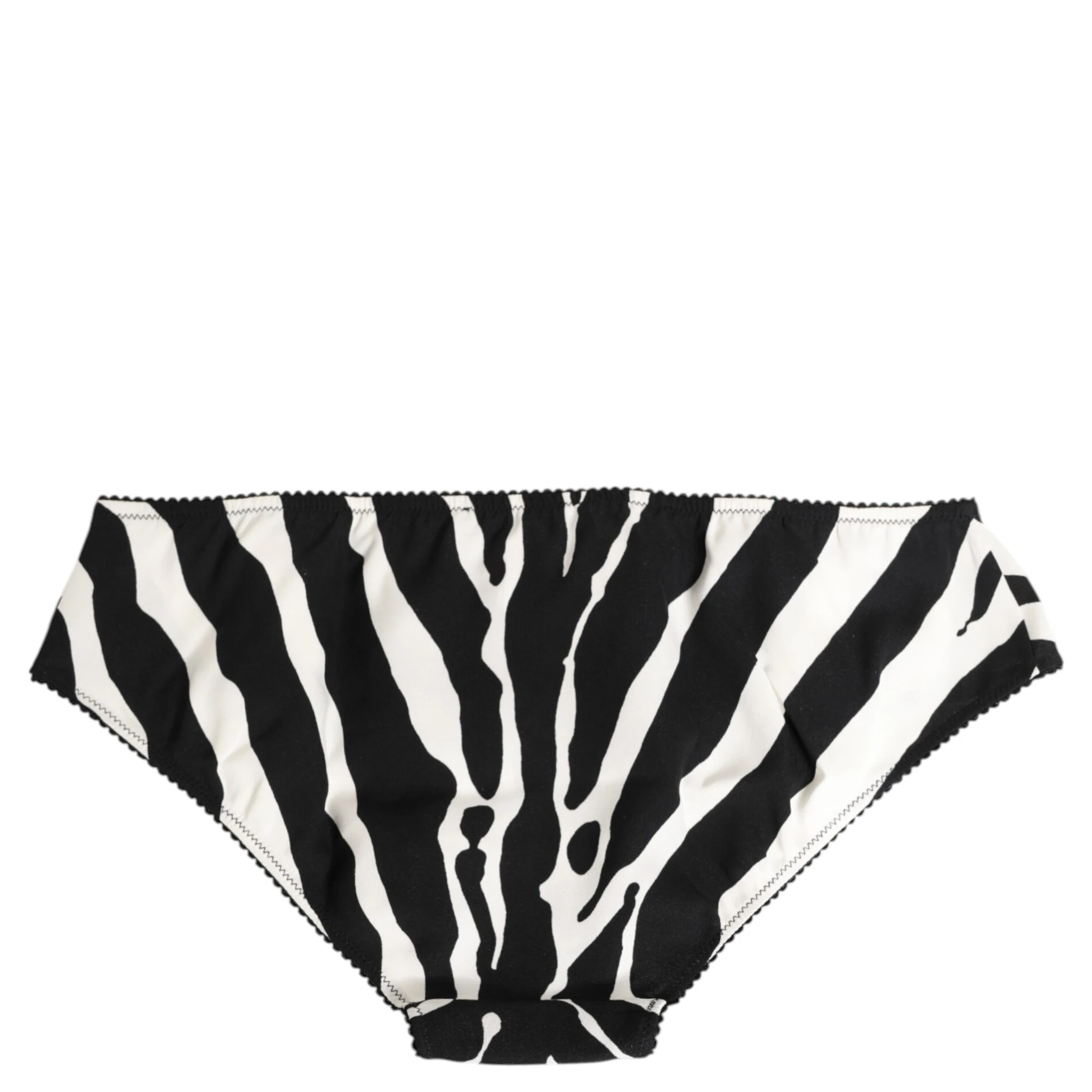 Black White Zebra Print Slip Briefs Underwear