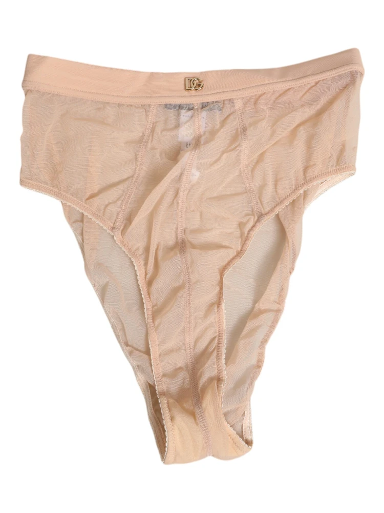 Beige Sheer Mesh High Waist Panty Underwear alternative