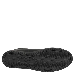 Black Leather Crystal Heart Sneakers  Shoes
