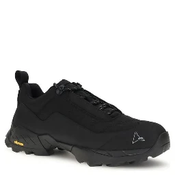 Black Polyamide Athletic Sneakers