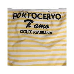 White Yellow Stripe Tie Side Logo Underwear