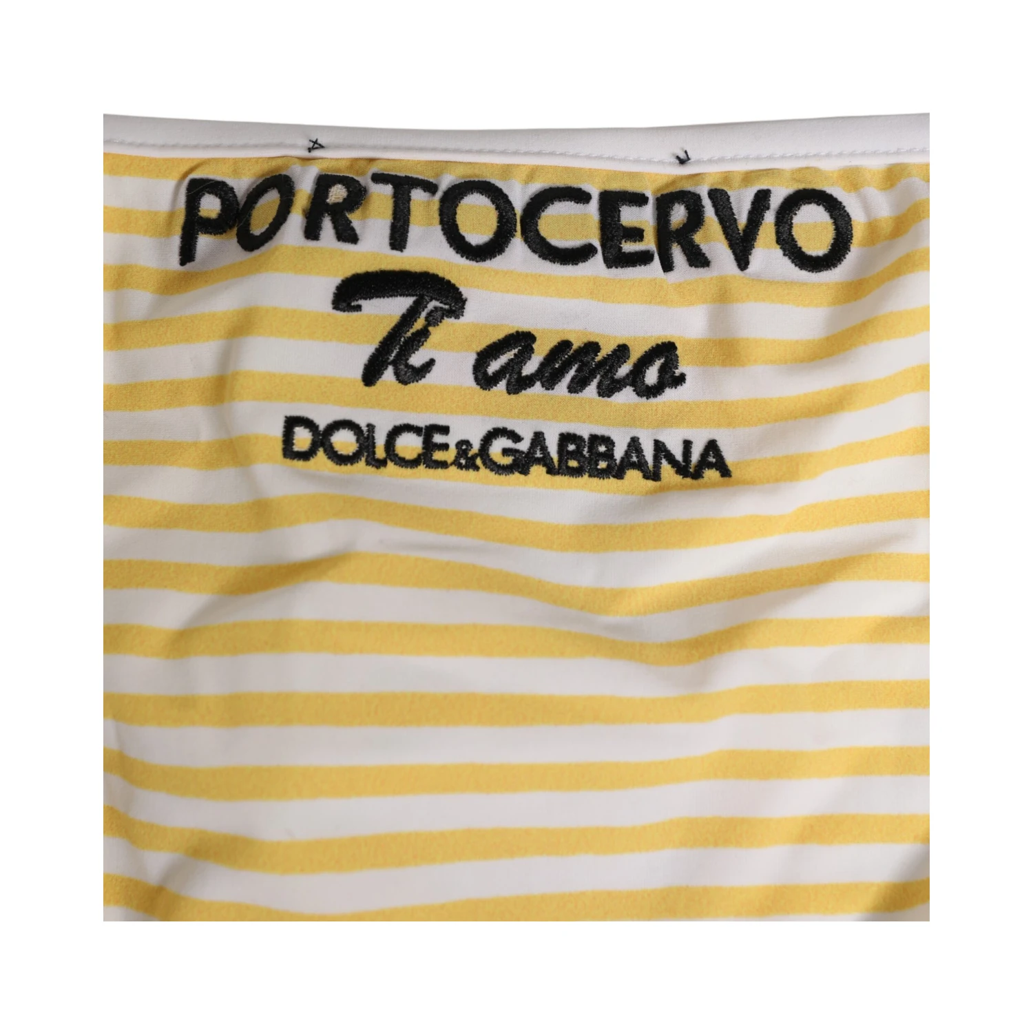 White Yellow Stripe Tie Side Logo Underwear