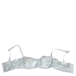 Light Blue Silk Semi-Padded Balconette Underwear