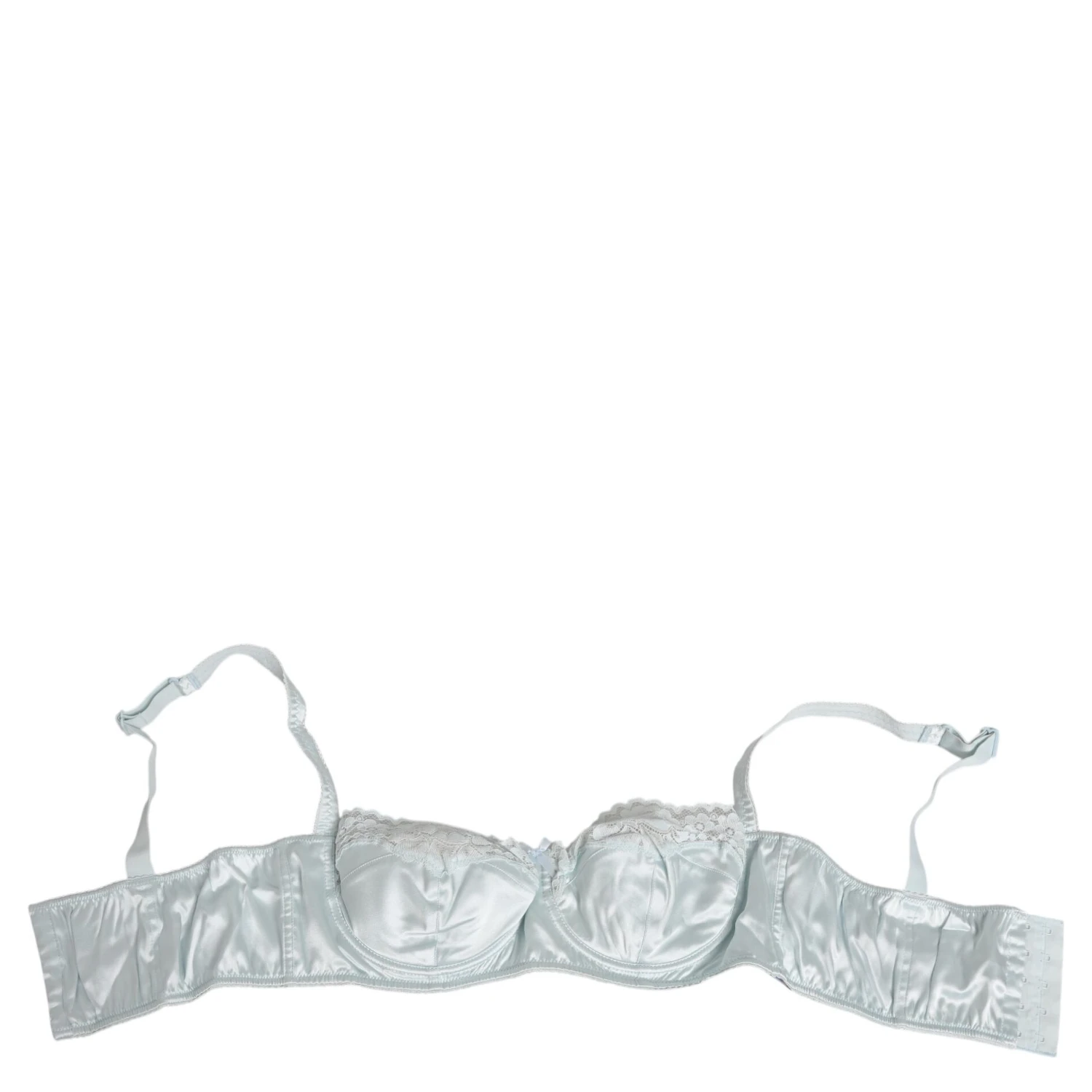 Light Blue Silk Semi-Padded Balconette Underwear